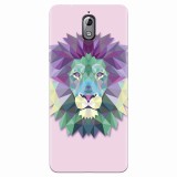 Husa silicon pentru Nokia 3.1, Polygon Lion