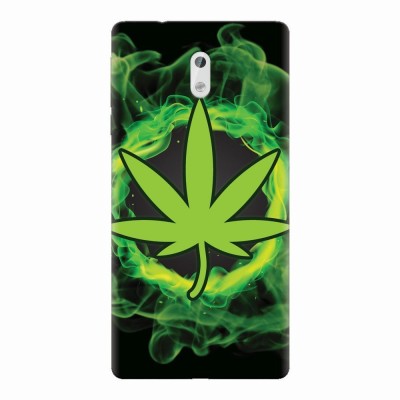 Husa silicon pentru Nokia 3, GreenFlames foto