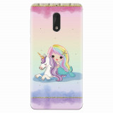 Husa silicon pentru Nokia 6, Mermaid Unicorn Play