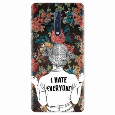 Husa silicon pentru Nokia 8, I Hate Everyone foto