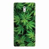 Husa silicon pentru Nokia 3, Green Leaf Pattern