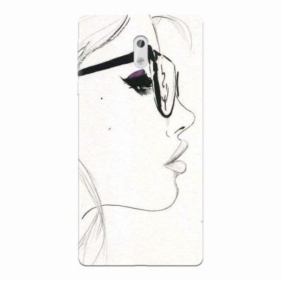 Husa silicon pentru Nokia 3, Girl Face foto