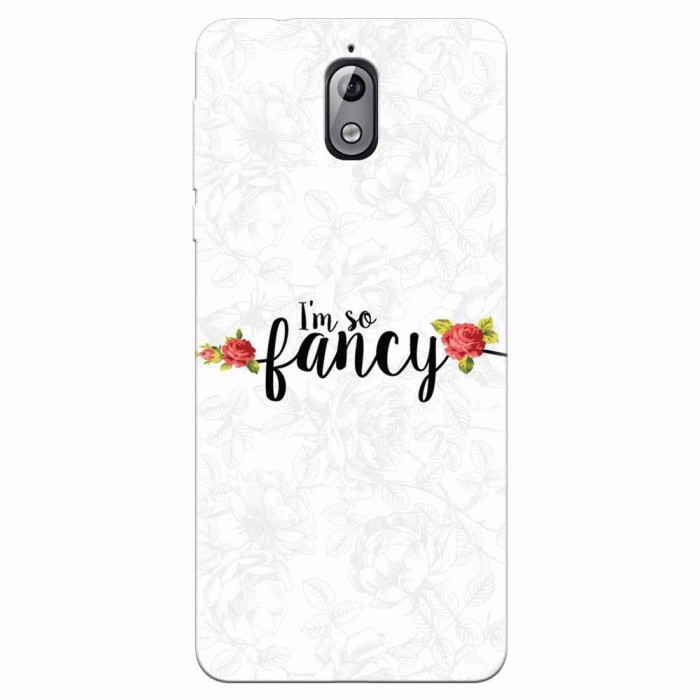 Husa silicon pentru Nokia 3.1, Im So Fancy Floral