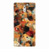 Husa silicon pentru Nokia 3, Abstract Triangles Connected Lines