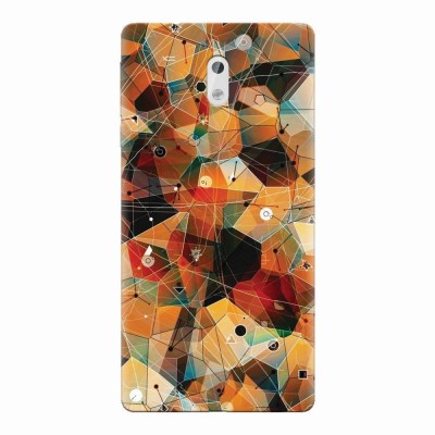 Husa silicon pentru Nokia 3, Abstract Triangles Connected Lines foto