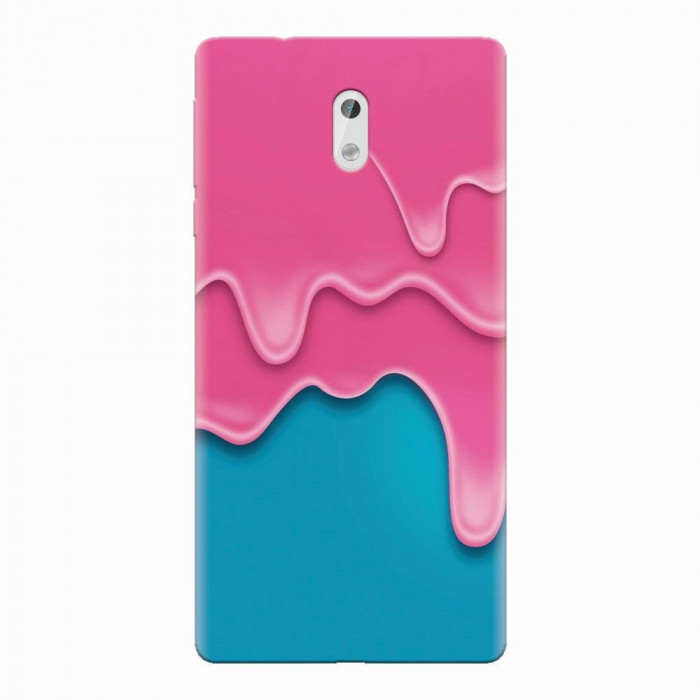 Husa silicon pentru Nokia 3, Pink Liquid Dripping