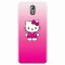 Husa silicon pentru Nokia 3.1, Cute Pink Catty
