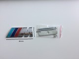 Emblema M Power BMW Grila Radiator Metalica 80mm x 30mm, Prindere Suruburi