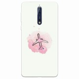 Husa silicon pentru Nokia 8, Airplain