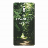 Husa silicon pentru Nokia 3, Adventure Awaits Forest