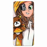 Husa silicon pentru Nokia 3.1, Girl With Little Bear