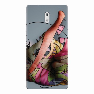 Husa silicon pentru Nokia 3, Abstract Minimalistic Hands foto