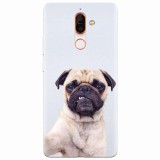 Husa silicon pentru Nokia 7 Plus, Simple Pug Selfie