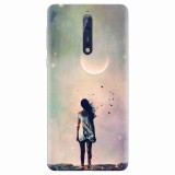 Husa silicon pentru Nokia 8, Alone Woman Cgi Hd K