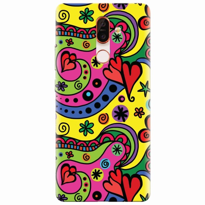 Husa silicon pentru Nokia 7 Plus, Heart Color