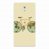 Husa silicon pentru Nokia 3, Retro Bicycle Illustration