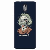 Husa silicon pentru Nokia 3.1, Albert Einstein Caricature