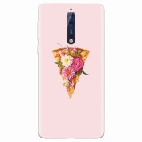 Husa silicon pentru Nokia 8, Flower Pizza