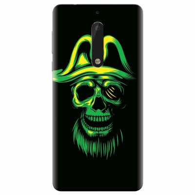 Husa silicon pentru Nokia 5, Pirate Skull foto