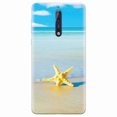 Husa silicon pentru Nokia 8, Starfish Beach foto