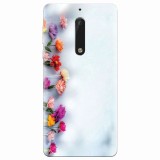 Husa silicon pentru Nokia 5, Flowers
