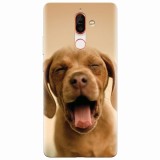Husa silicon pentru Nokia 7 Plus, Cute Yawning Puppy