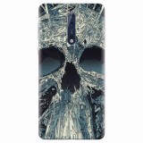 Husa silicon pentru Nokia 8, Abstract Skull Artwork Illustration