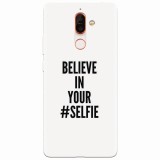 Husa silicon pentru Nokia 7 Plus, Believe In Yourlfie