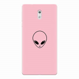 Husa silicon pentru Nokia 3, Pink Alien