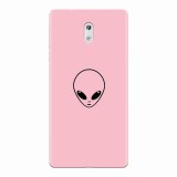 Husa silicon pentru Nokia 3, Pink Alien