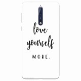 Husa silicon pentru Nokia 8, Love Yourself More