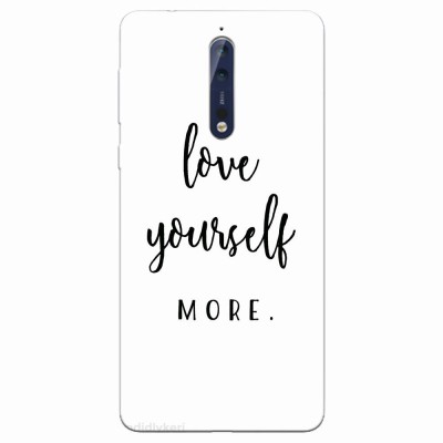 Husa silicon pentru Nokia 8, Love Yourself More foto