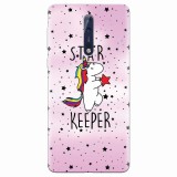 Husa silicon pentru Nokia 8, Unicorn Star Keeper