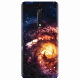 Husa silicon pentru Nokia 5, Spiral Galaxy Illustration