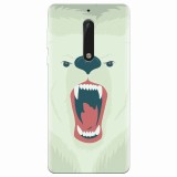 Husa silicon pentru Nokia 5, Fierce Polar Bear Winter