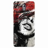 Husa silicon pentru Nokia 3.1, Byroglyphics Woman Drawing