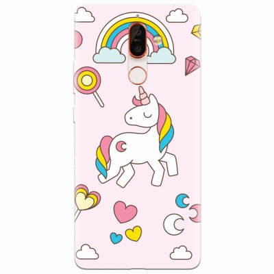 Husa silicon pentru Nokia 7 Plus, Cute Unicorn foto