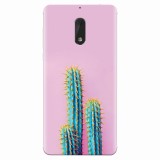 Husa silicon pentru Nokia 6, Cactus