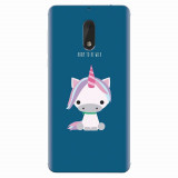 Husa silicon pentru Nokia 6, Horn To Be Wild Cute Unicorn
