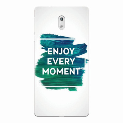 Husa silicon pentru Nokia 3, Enjoy Every Moment Motivational foto