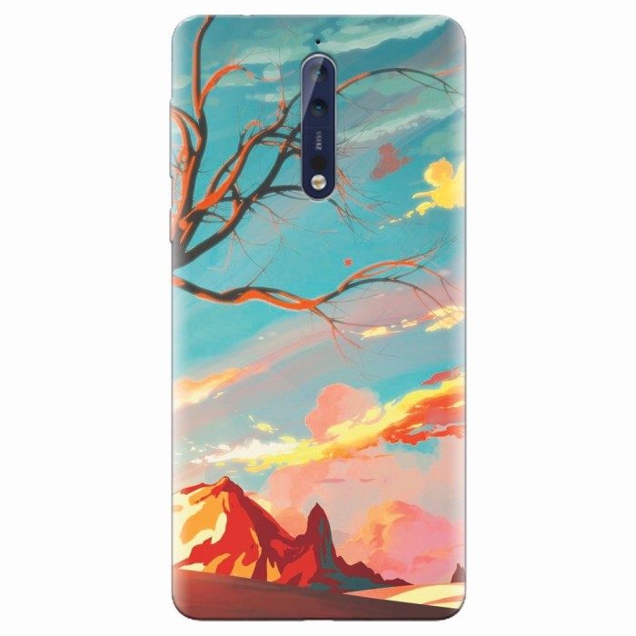 Husa silicon pentru Nokia 8, Artistic Landscape Husa silicon pentru Nokia 8, Artistic Landscape