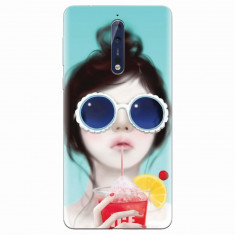 Husa silicon pentru Nokia 8, Cute Girly 001