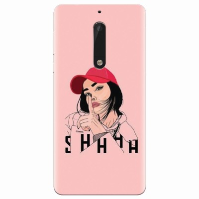 Husa silicon pentru Nokia 5, Shhh foto