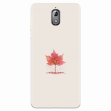 Husa silicon pentru Nokia 3.1, Autumn Tree Leaf Shape Illustration