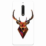 Husa silicon pentru Nokia 5, Geometric Tibetan Antelope