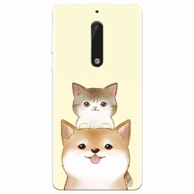 Husa silicon pentru Nokia 5, Two Cat foto