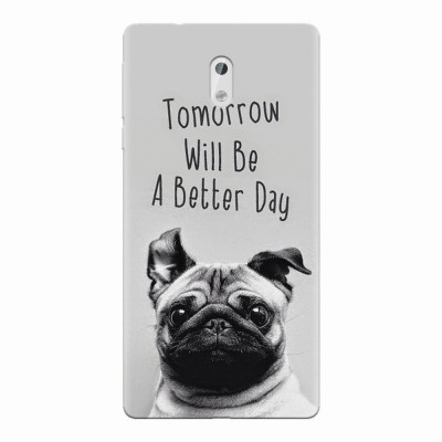 Husa silicon pentru Nokia 3, Tomorrow Will Be A Better Day Pug foto