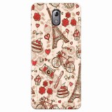 Husa silicon pentru Nokia 3.1, Paris Love