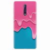 Husa silicon pentru Nokia 8, Pink Liquid Dripping