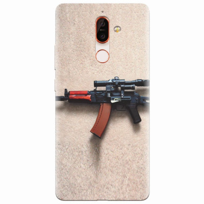 Husa silicon pentru Nokia 7 Plus, AK Kalashnikov Gun Of Military foto